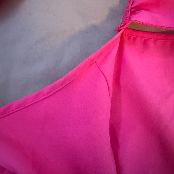 SHEIN Hot Pink Ruffled - Picture 4 of 5